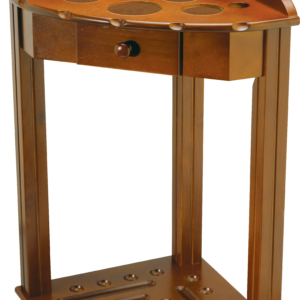 Deluxe 8 Cue Floor Rack w/ Drawer - Honey Deluxe 8 Cue Floor Rack w/ Drawer - Honey